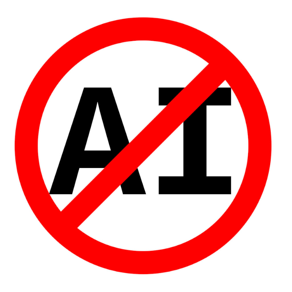 No-AI Bumper Sticker